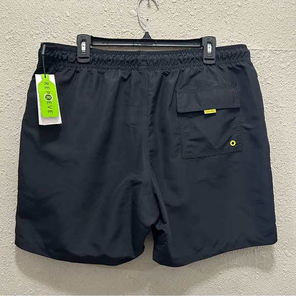 Calvin Klein Men's Black and Yellow Swimtrunks UPF 40+ NWT XL - Picture 6 of 8